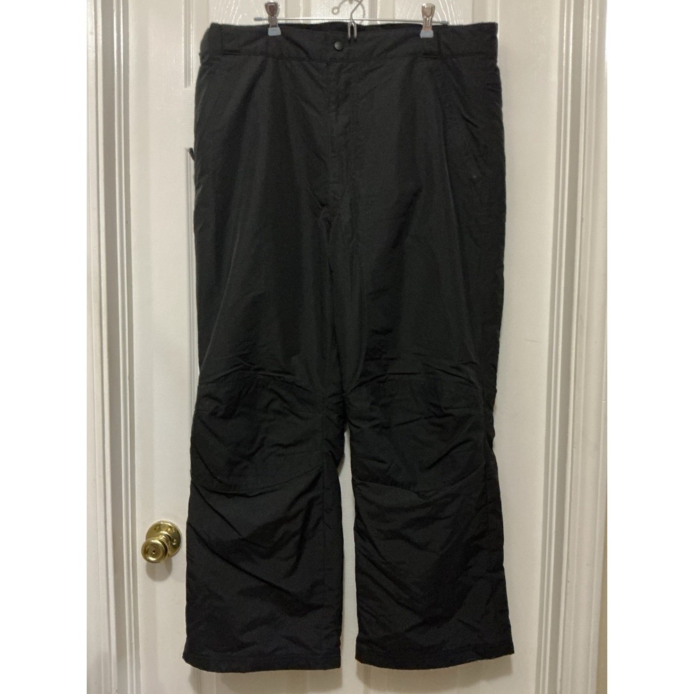 Lands End Mens Squall Waterproof Ski Snowboard Snow Pants Tall 36 38 L/T Black